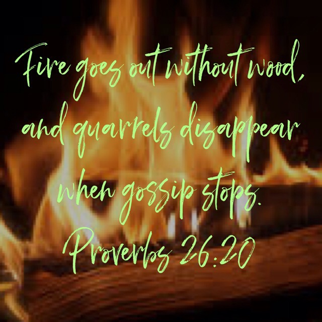 Saying no to gossip – Proverbs&nbsp;26:20